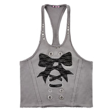 Load image into Gallery viewer, LACE BOW LOOSE TANK TOP

