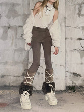 Load image into Gallery viewer, BROWN TROUSERS-SKIRT
