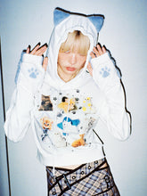 Load image into Gallery viewer, FLUFFY CAT HOODIE

