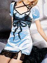 Load image into Gallery viewer, BLUE VELVET DRESS
