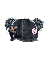 Load image into Gallery viewer, BLACK TEDDY DENIM HAT
