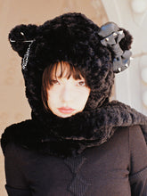 Load image into Gallery viewer, PUNK CAT HOODED SCARF
