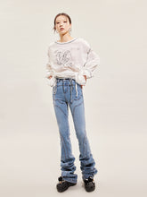 Load image into Gallery viewer, EXTRA LONG FOLDED JEANS
