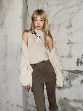 Load image into Gallery viewer, BROWN TROUSERS-SKIRT
