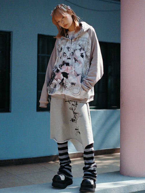 DELUSION ZIP UP HOODIE