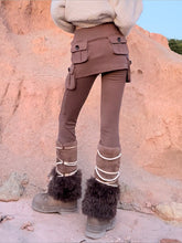 Load image into Gallery viewer, BROWN TROUSERS-SKIRT
