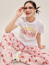 Load image into Gallery viewer, STRAWBERRY PRINT JEANS
