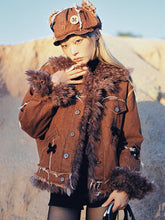 Load image into Gallery viewer, TEDDY DENIM JACKET
