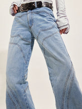 Load image into Gallery viewer, SPLINCING JEANS
