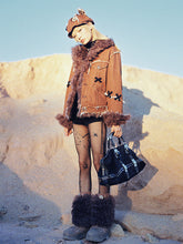 Load image into Gallery viewer, TEDDY DENIM JACKET
