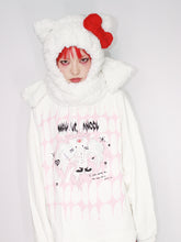 Load image into Gallery viewer, KITTY CAT HOODED SCARF
