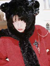 Load image into Gallery viewer, PUNK CAT HOODED SCARF
