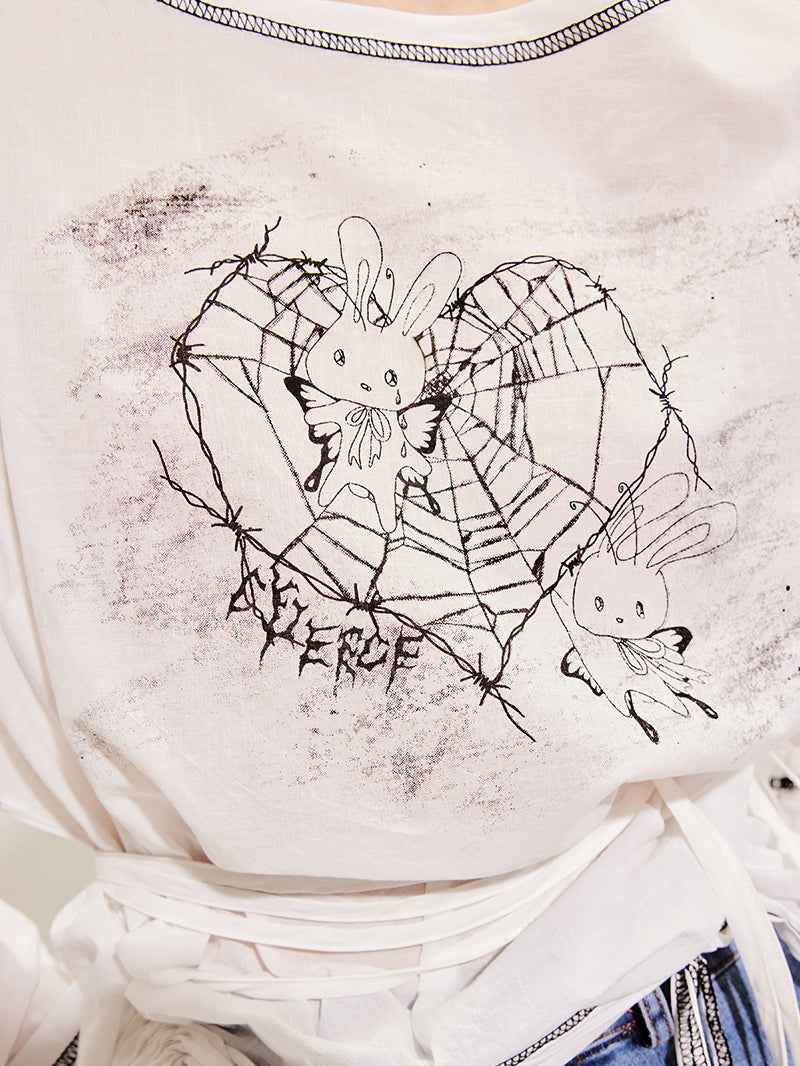 FAIRYRABBIT PRINT TOP