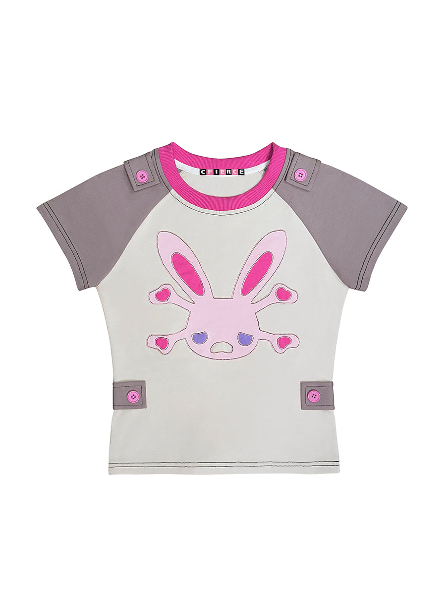 COLLAGE BUNNY BABY TEE