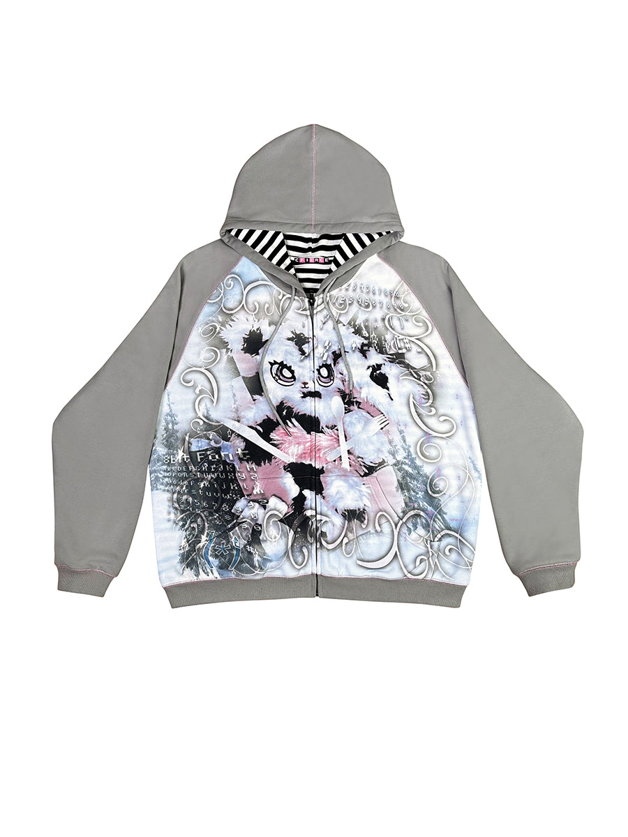 DELUSION ZIP UP HOODIE