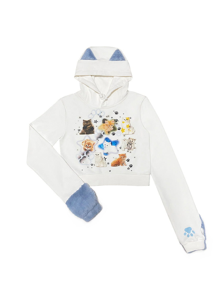 FLUFFY CAT HOODIE