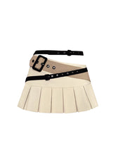 Load image into Gallery viewer, BEIGE PLEATED SKIRT
