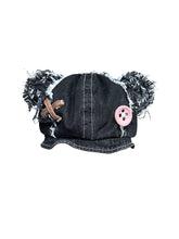 Load image into Gallery viewer, BLACK TEDDY DENIM HAT

