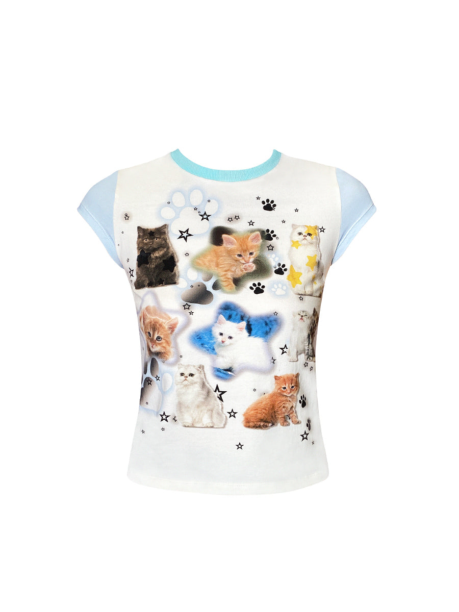 “LOVE ME ”KITTY TSHIRT