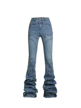 Load image into Gallery viewer, EXTRA LONG FOLDED JEANS
