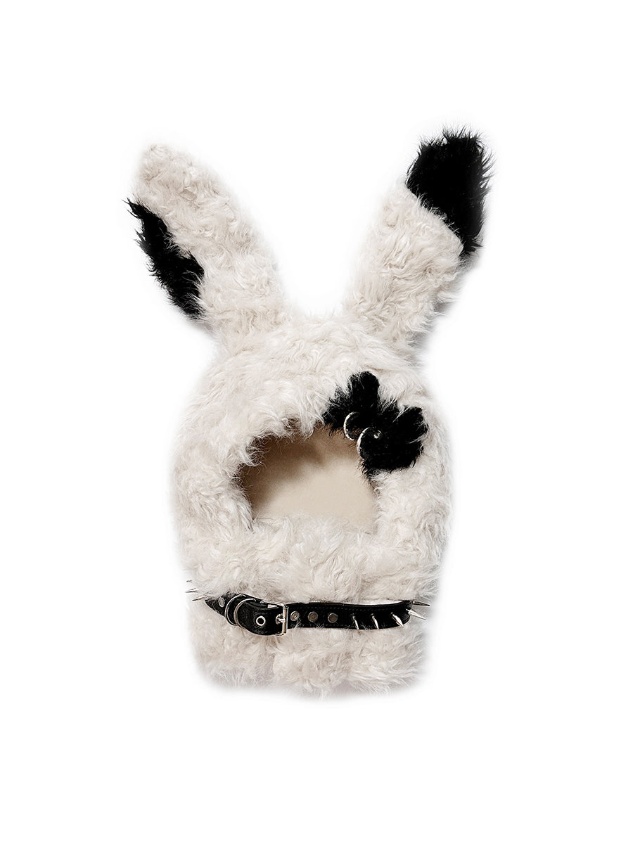 B&W PUNK BUNNY HAT