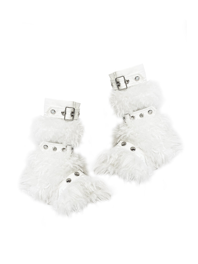 WHITE LEG WARMER