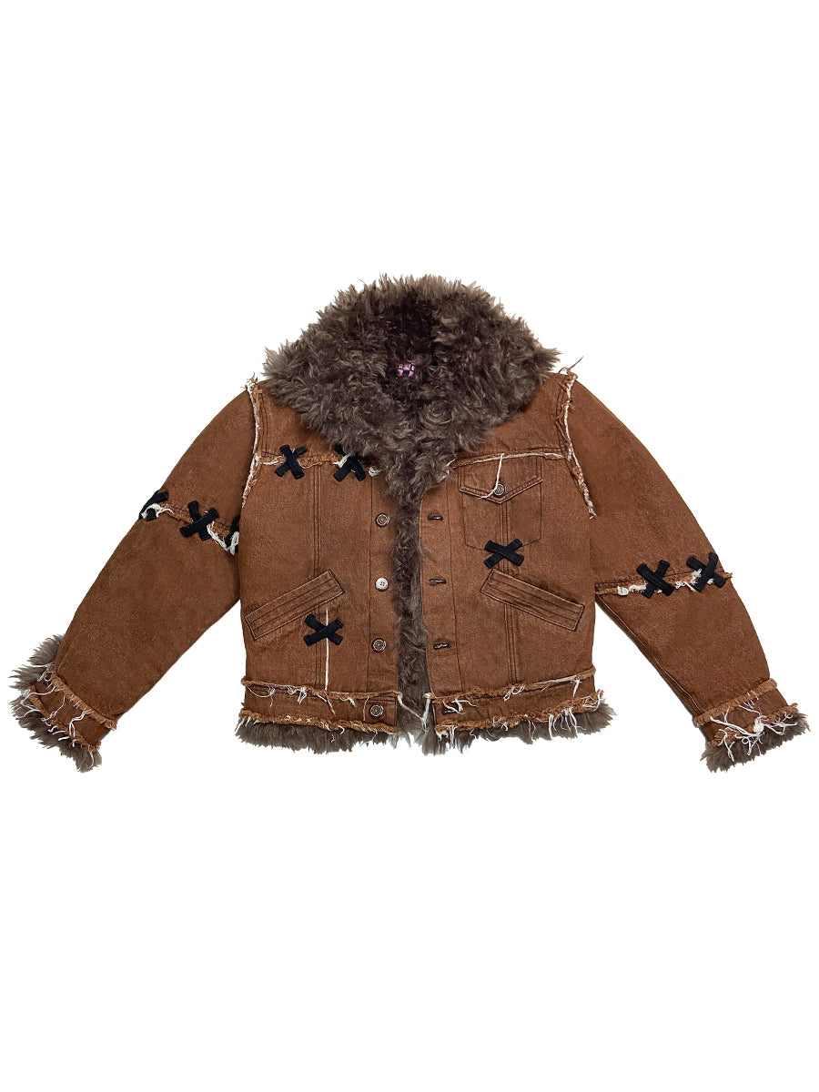 TEDDY DENIM JACKET