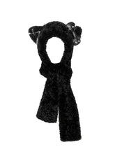 Load image into Gallery viewer, PUNK CAT HOODED SCARF
