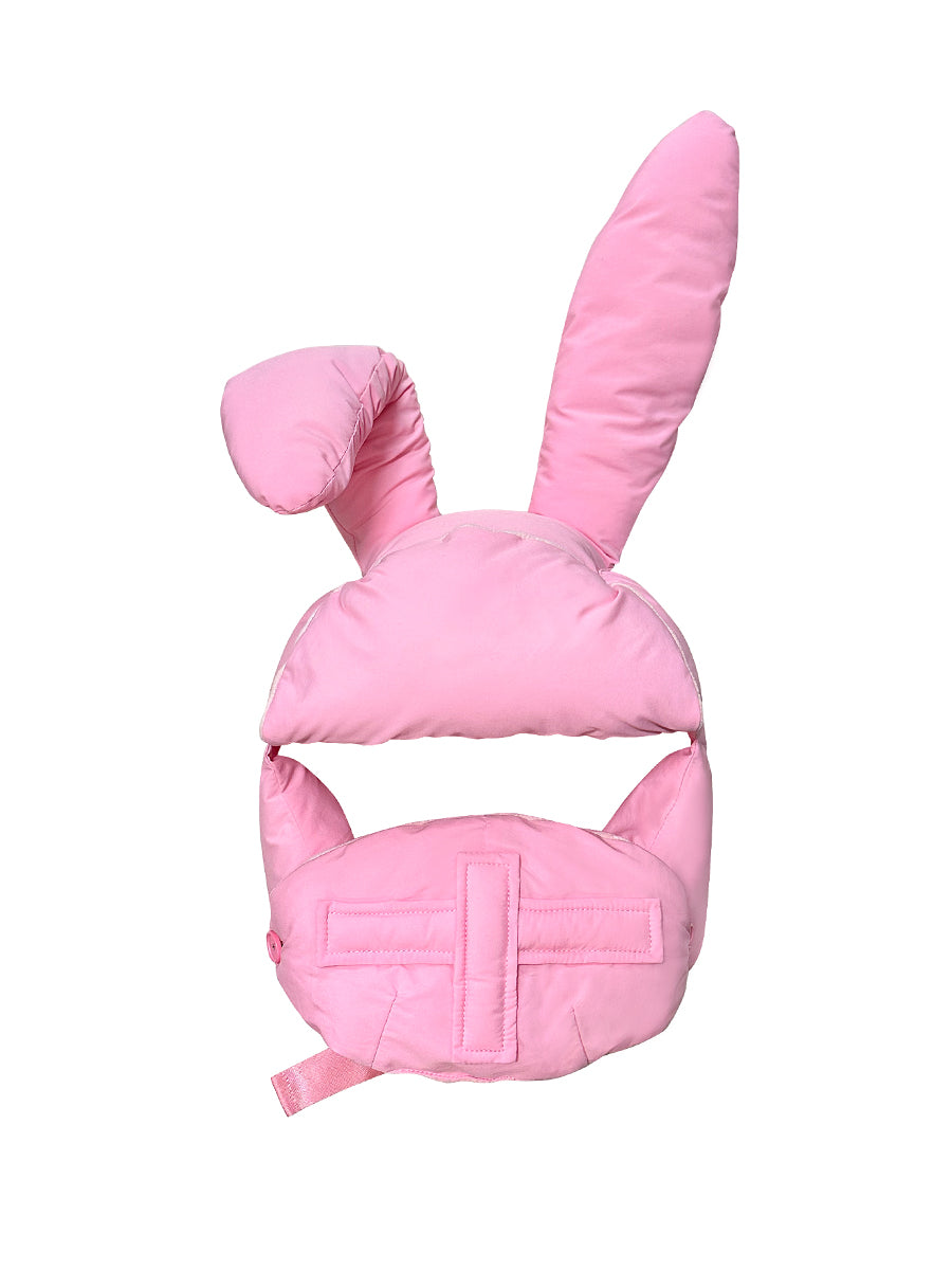 PUFFY RABBIT HAT