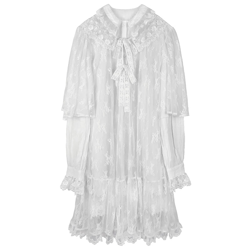 WHITE LACE DRESS