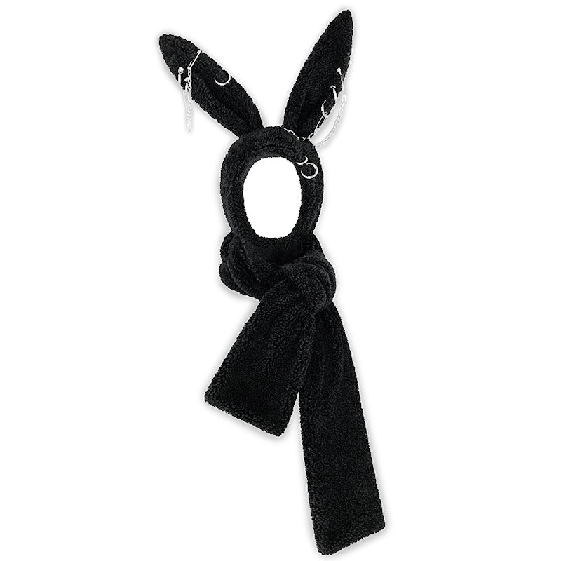 CFIERCE PUNK RABBIT HOODED SCARF