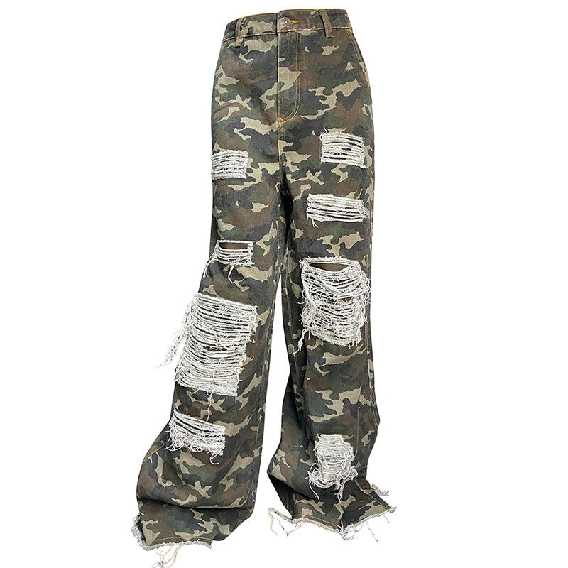LOOSE CAMOU JEANS