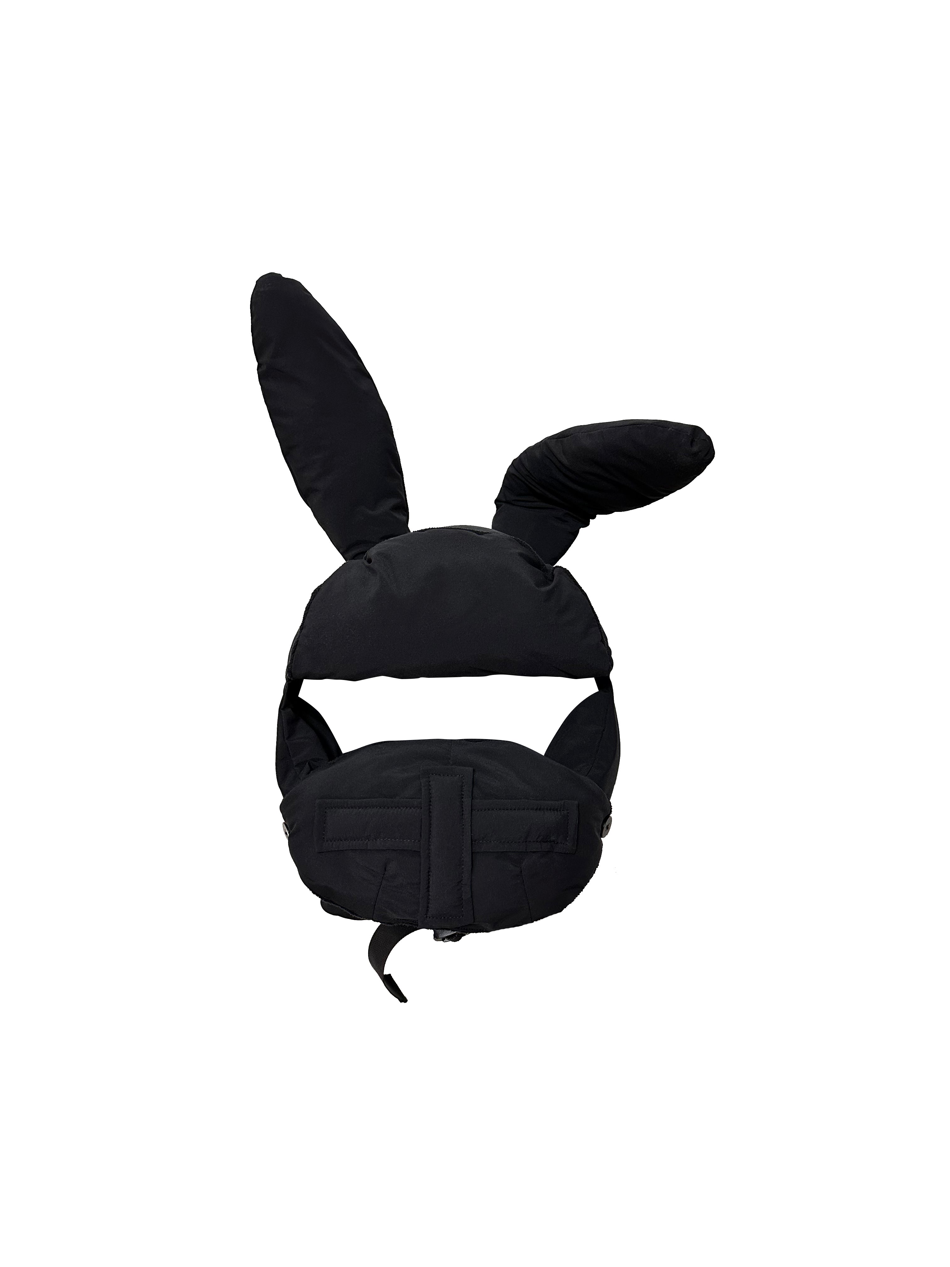 PUFFY RABBIT HAT